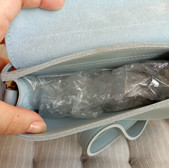 Miniso NWT Pastel Blue Sling Bag - Picture 4 of 8